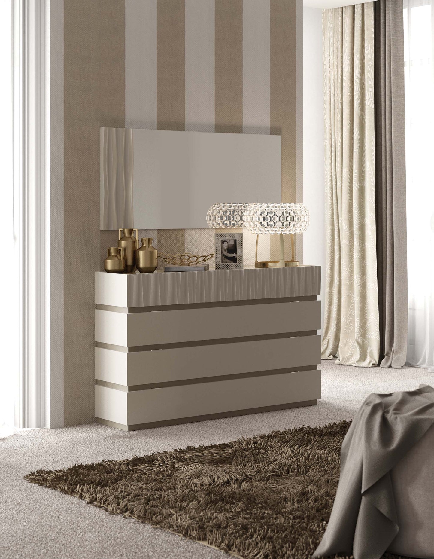 Marina Taupe Bedroom Collection