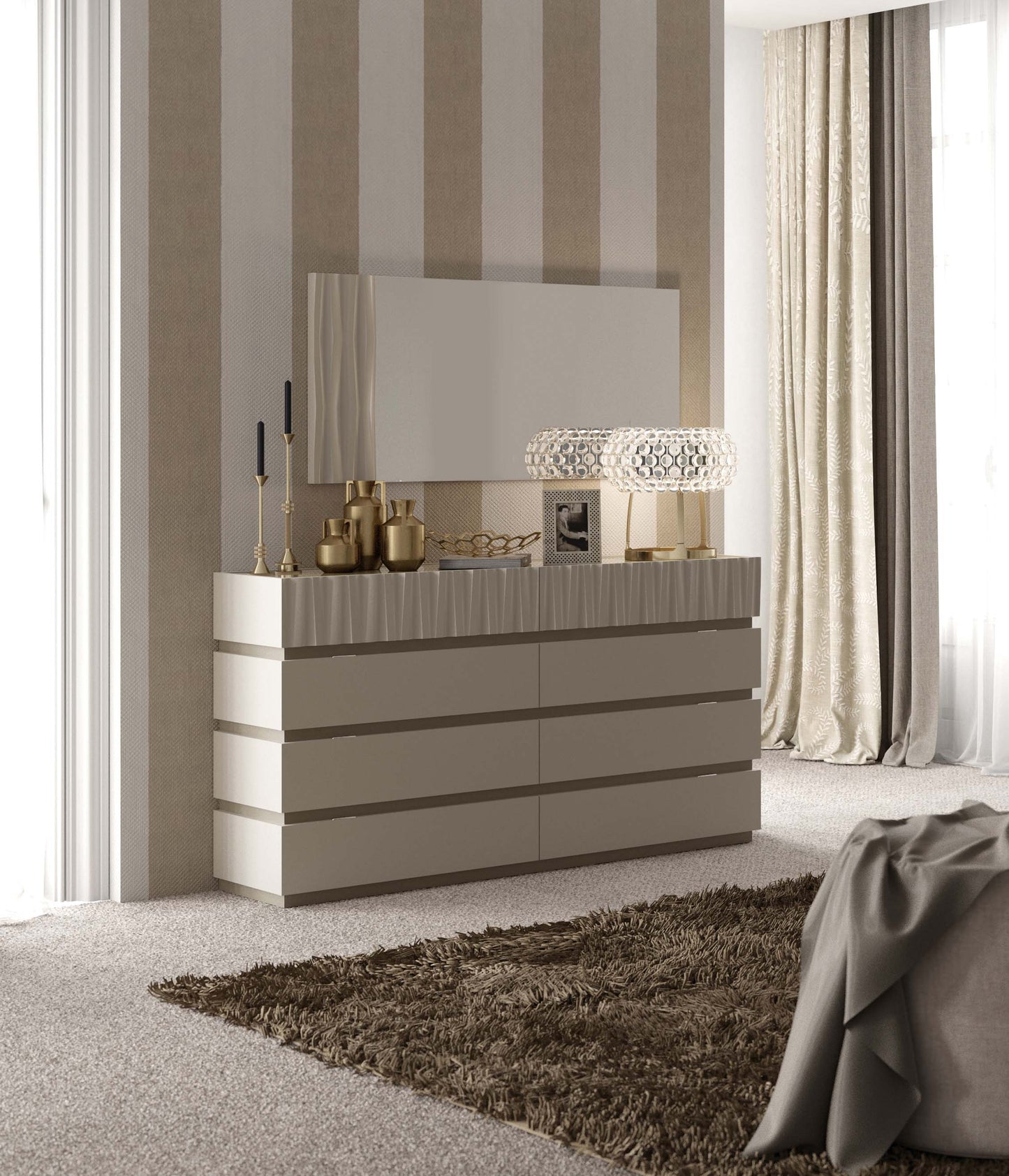 Marina Taupe Bedroom Collection