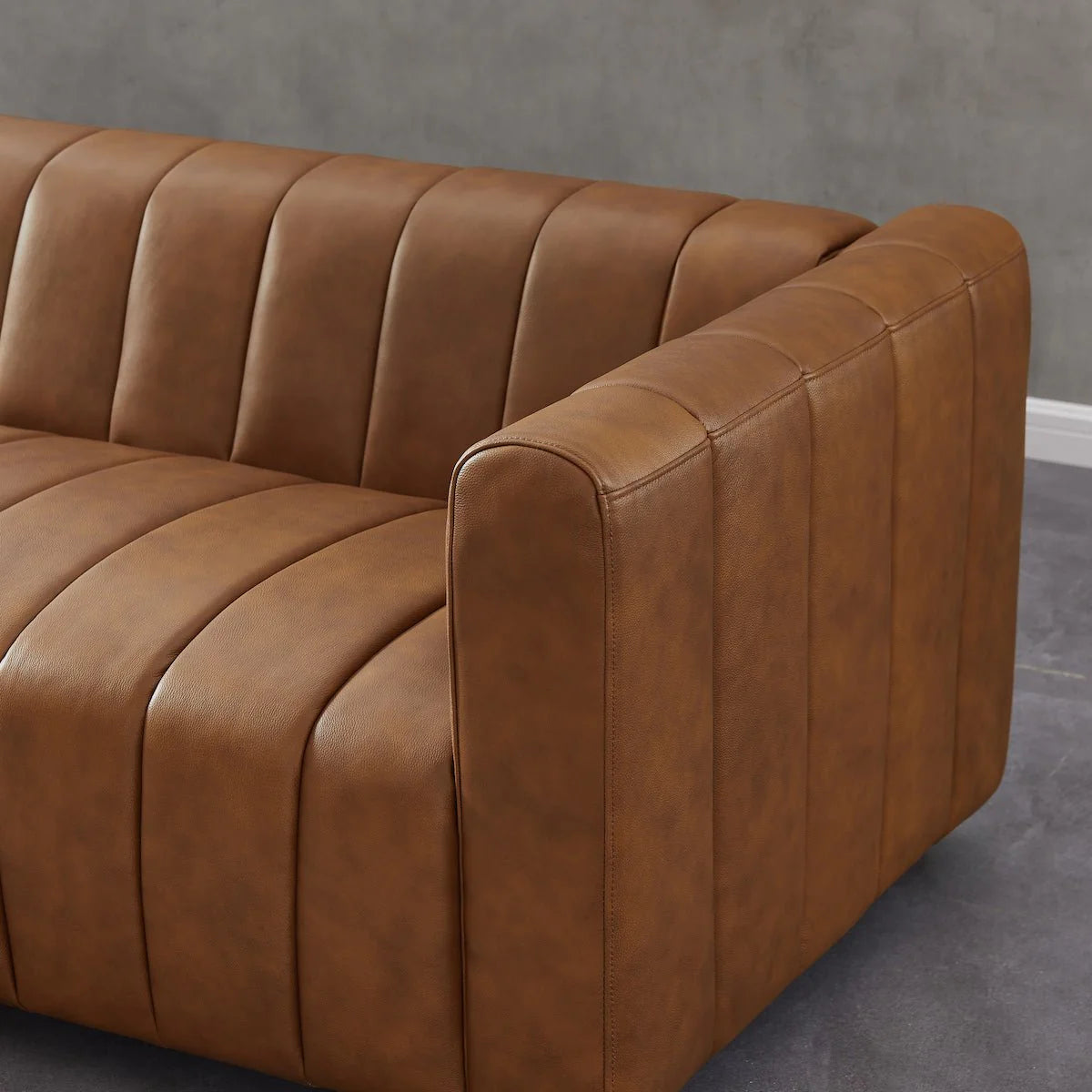 Clara Sofa (Cognac Leather)