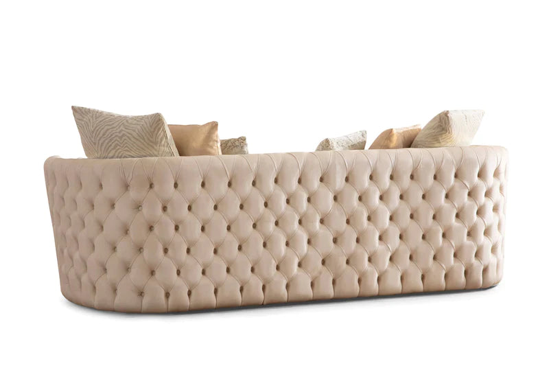 Fanci Ivory Velvet Sofa & Loveseat