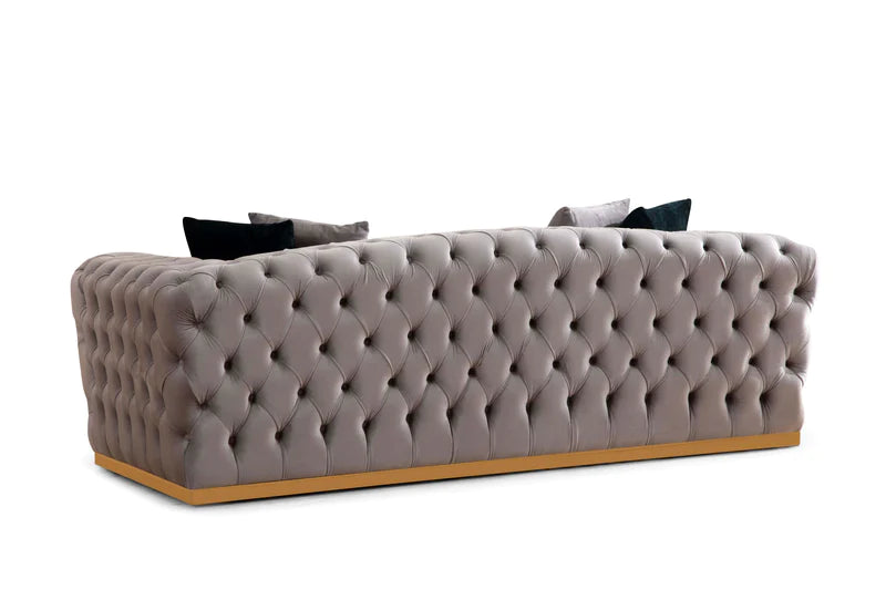 Stella Gray Velvet Sofa & Loveseat