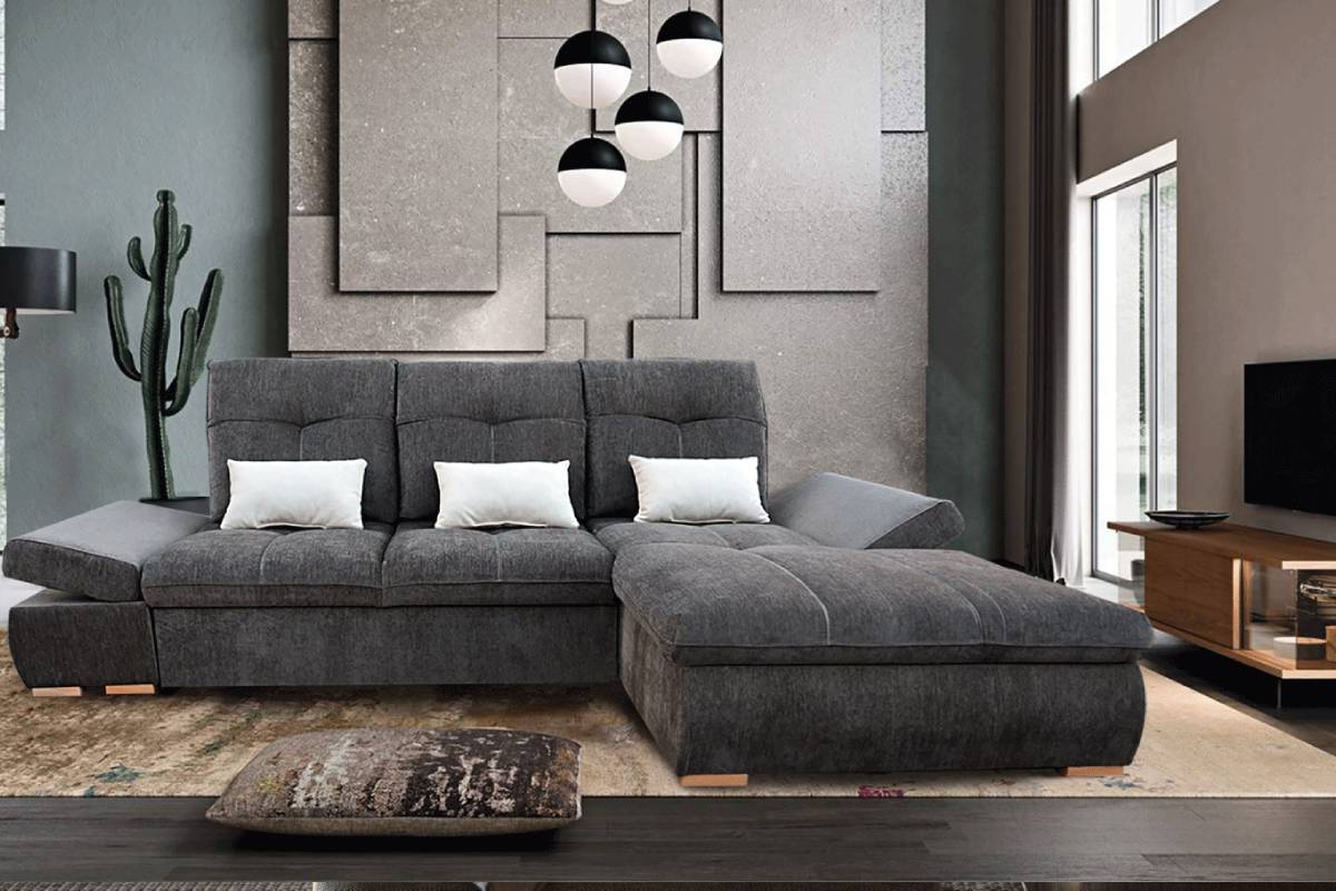 Estero Sectional Right with Bed and storage