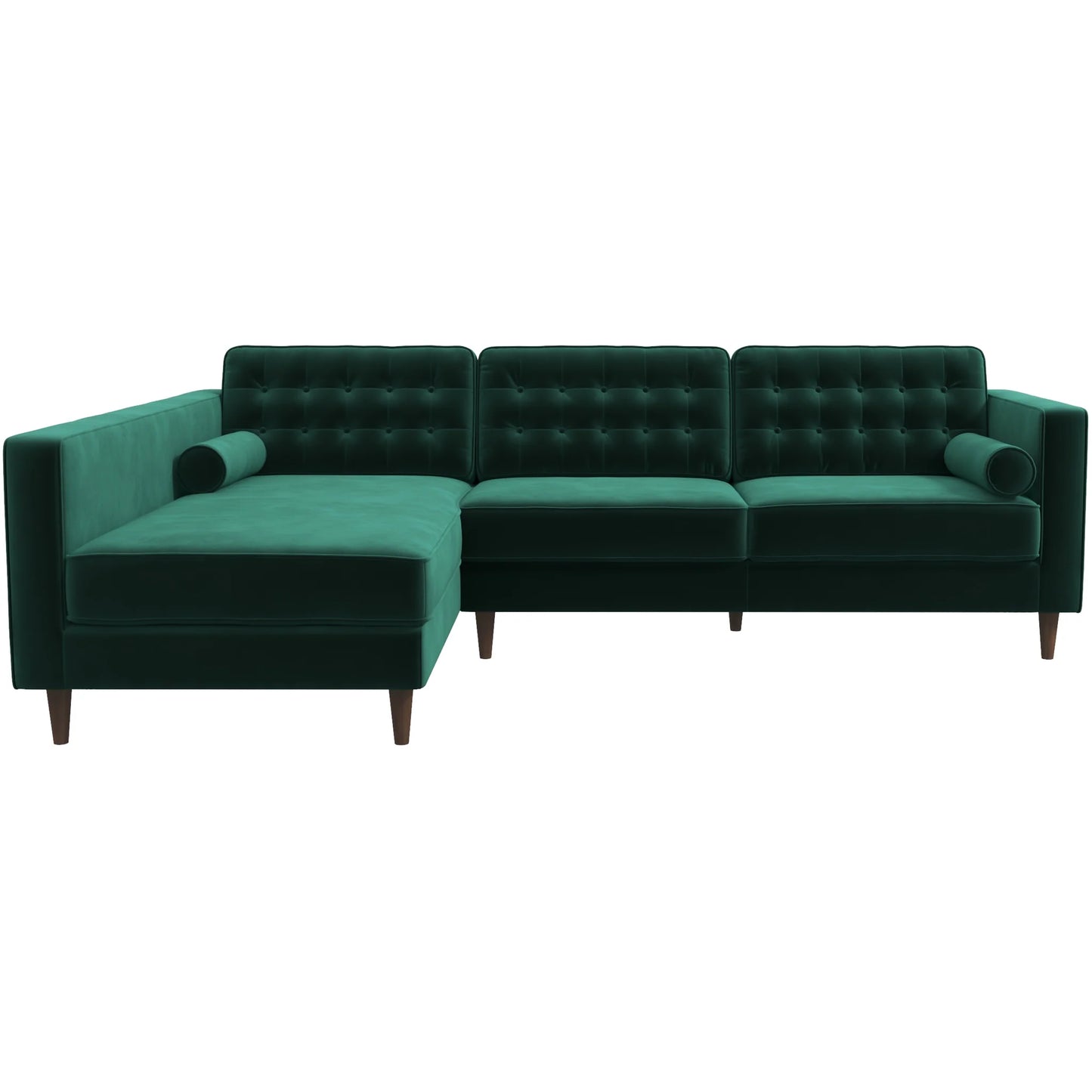 Olson Sectional Sofa (Green) Left& Right Chaise