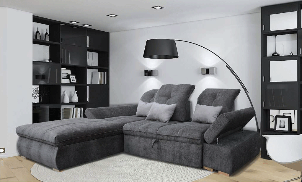 Estero Sectional Right with Bed and storage