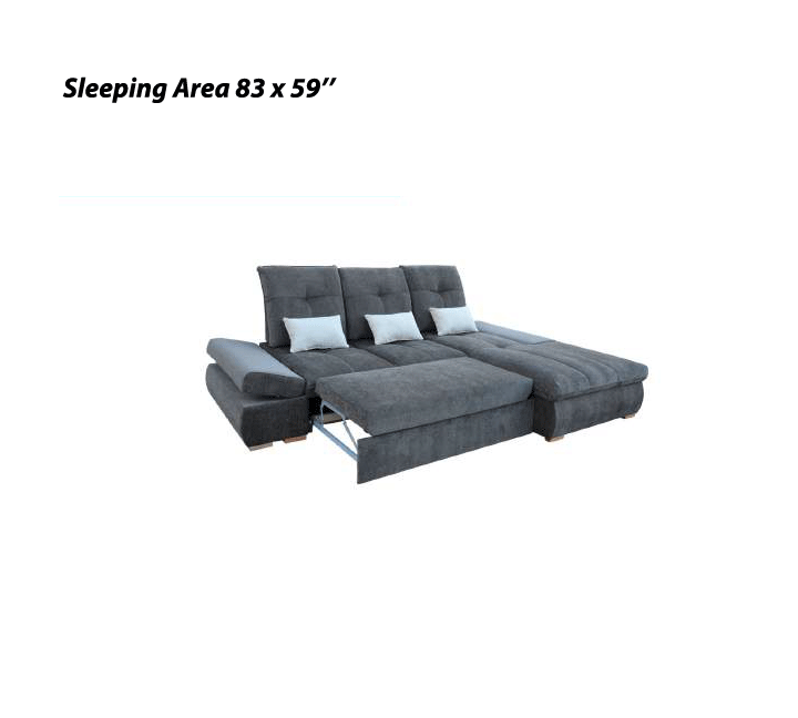 Estero Sectional Right with Bed and storage