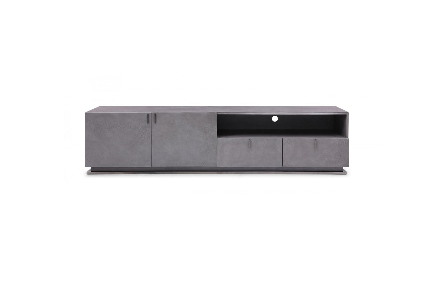 Modrest Buckley - Modern Grey Crackle TV Stand