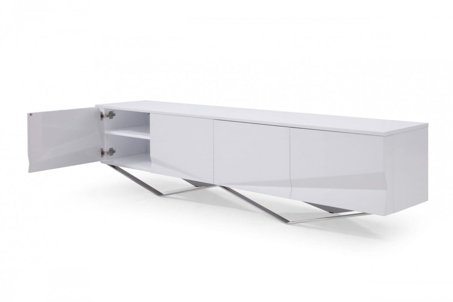 Modrest Duke - Modern Stainless Steel TV Stand