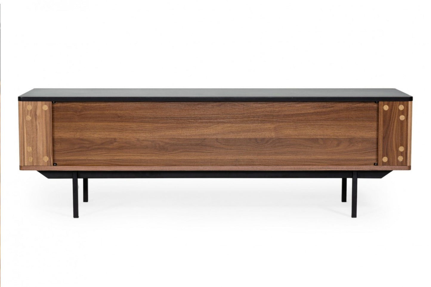 Modrest Maggie - Modern Walnut and Grey TV Stand