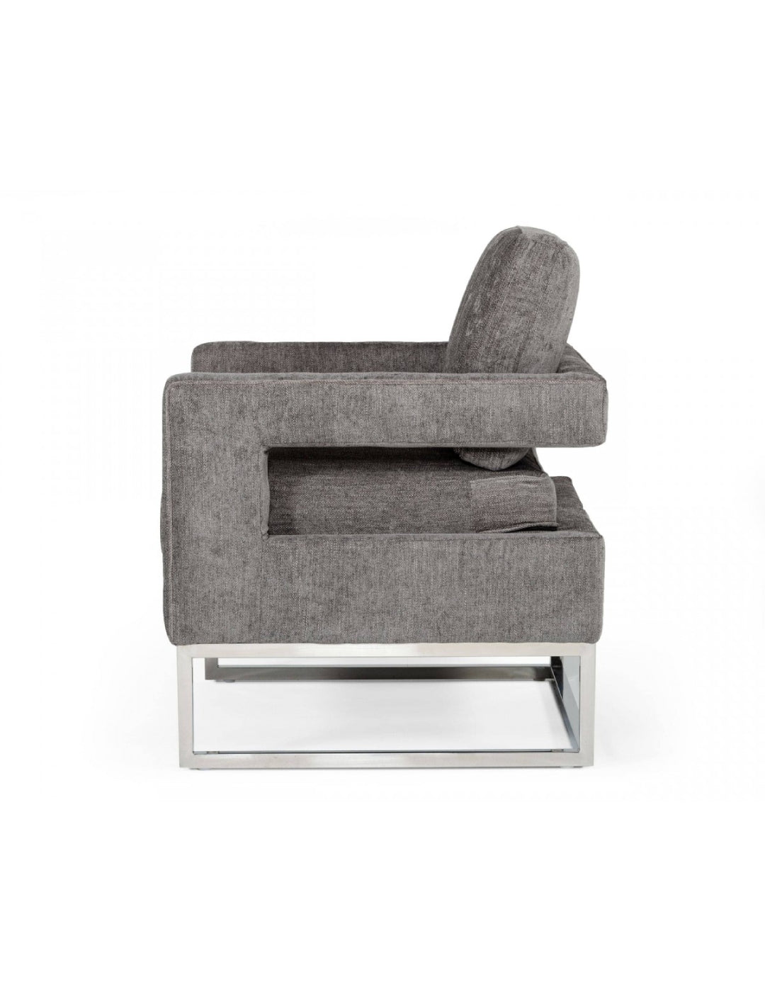 Modrest Edna Modern Velvet & Gold Accent Chair