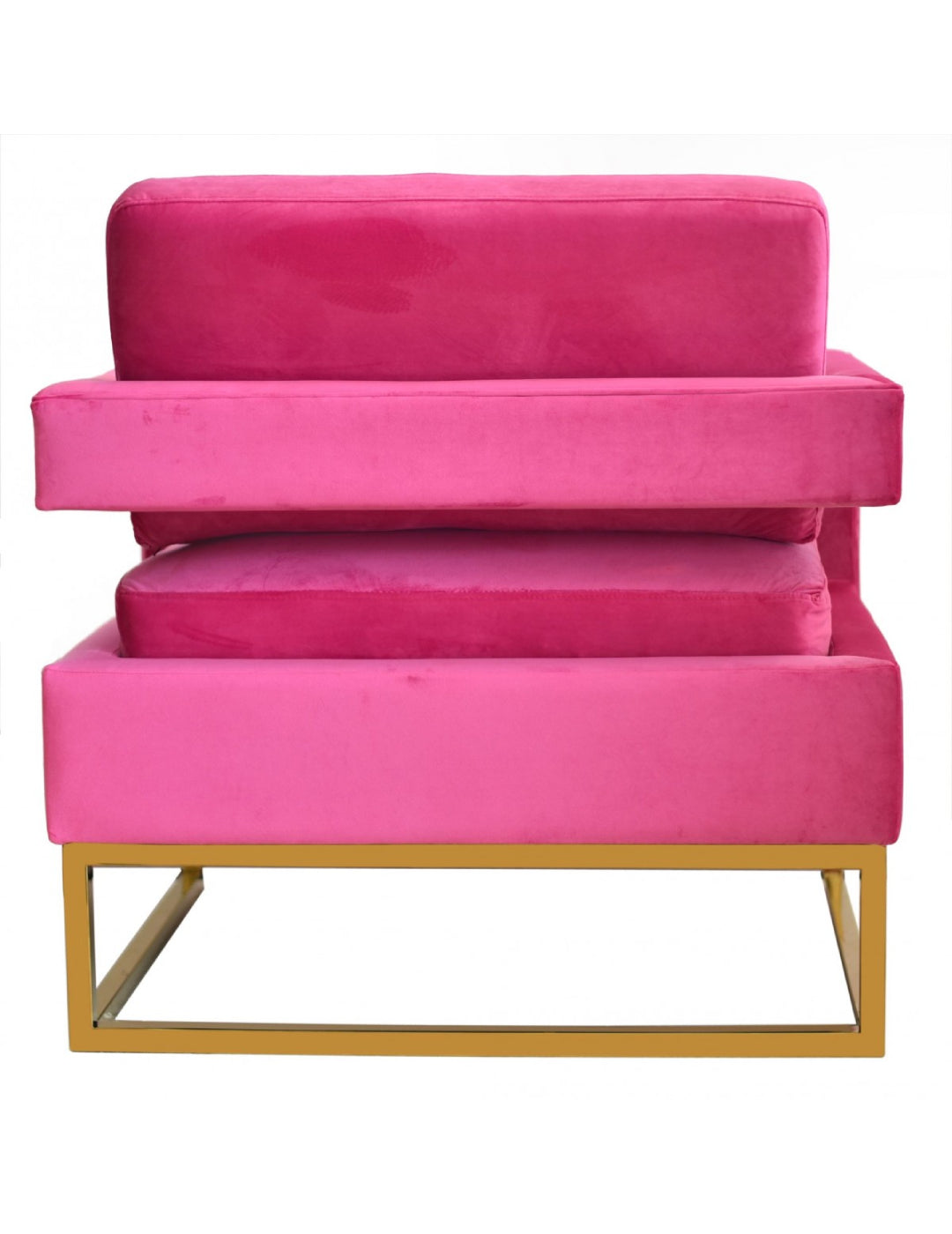 Modrest Edna Modern Velvet & Gold Accent Chair