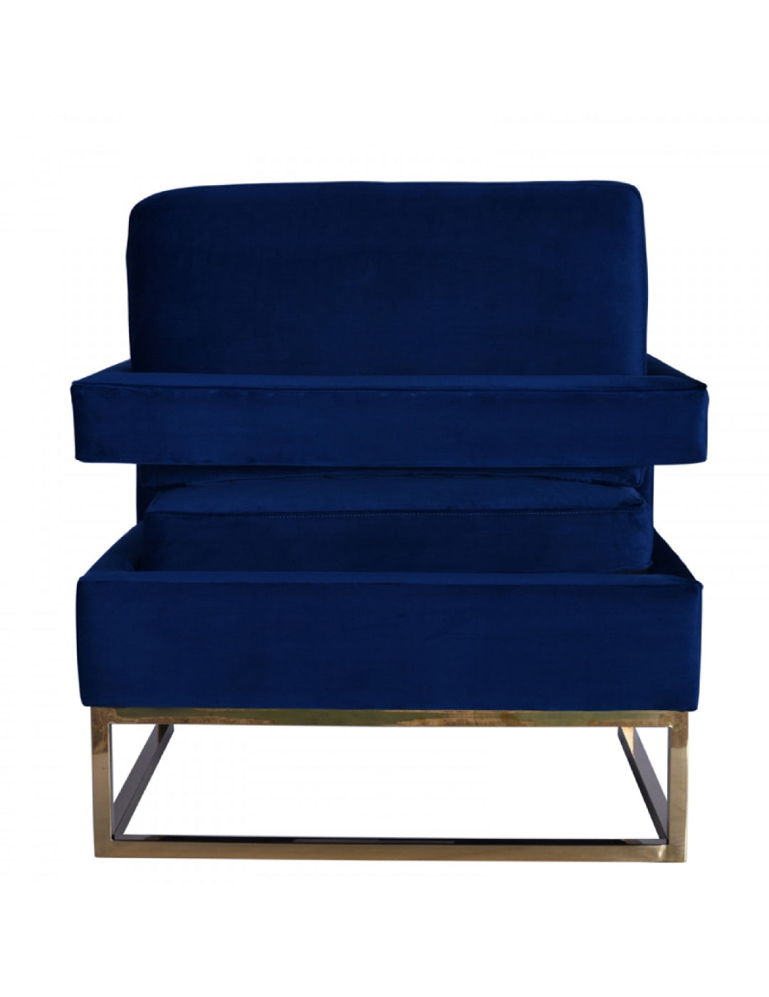Modrest Edna Modern Velvet & Gold Accent Chair