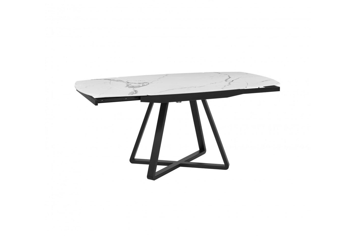 Modrest Cofrey - Contemporary White Ceramic Extendable Dining Table