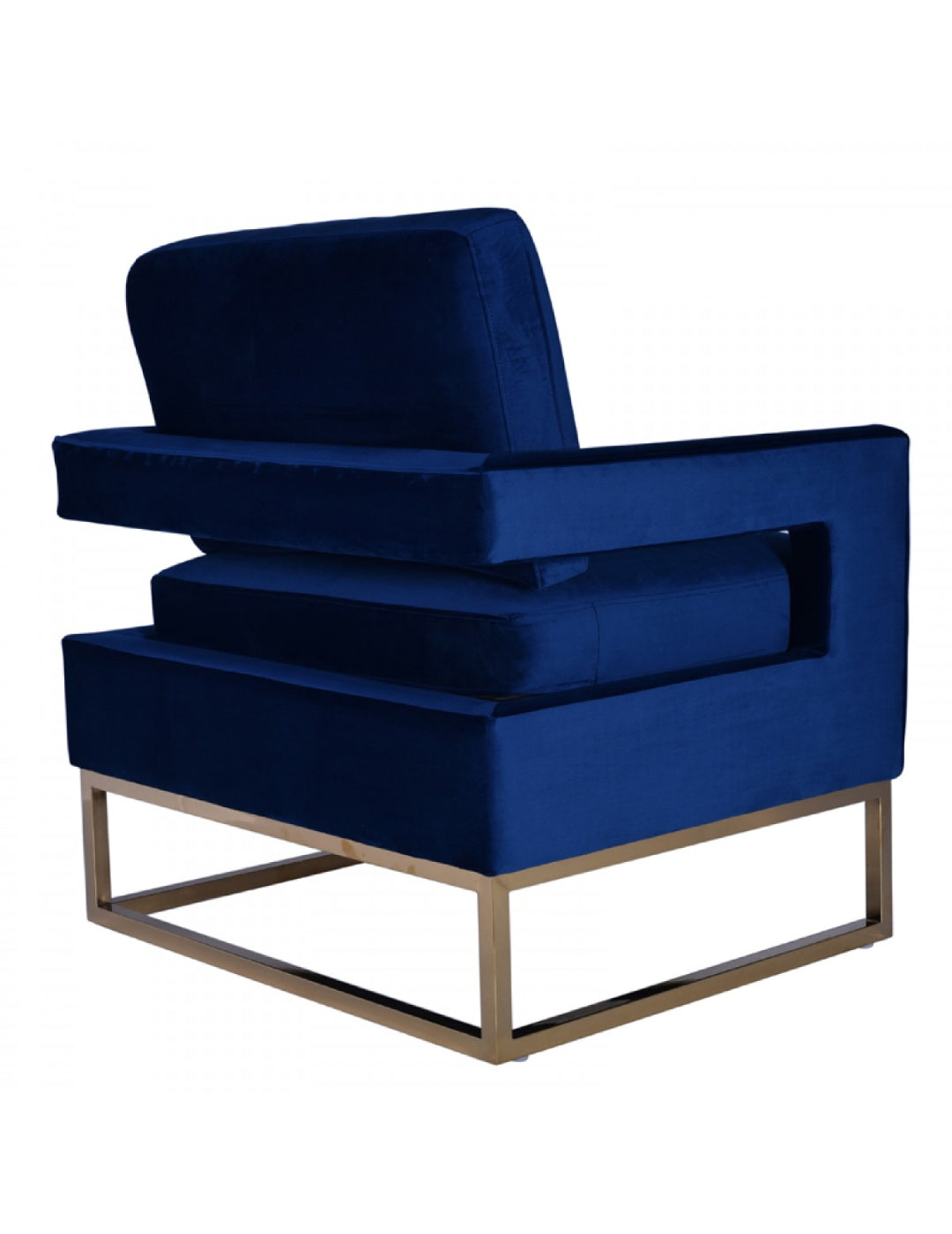 Modrest Edna Modern Velvet & Gold Accent Chair