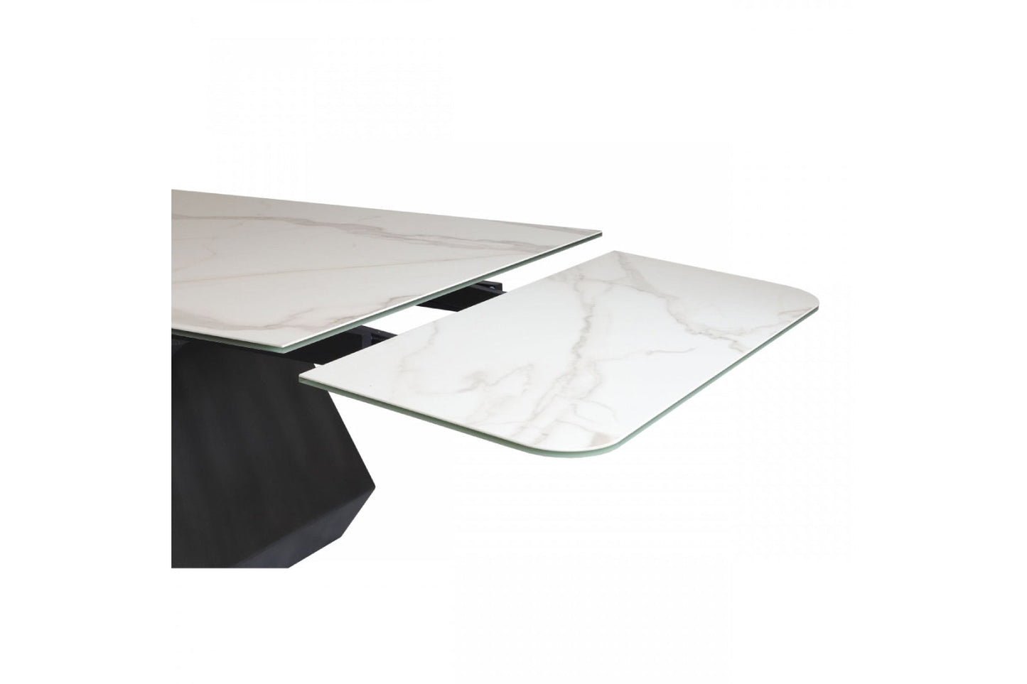 Modrest Howell - Modern White Ceramic Extendable Dining Table