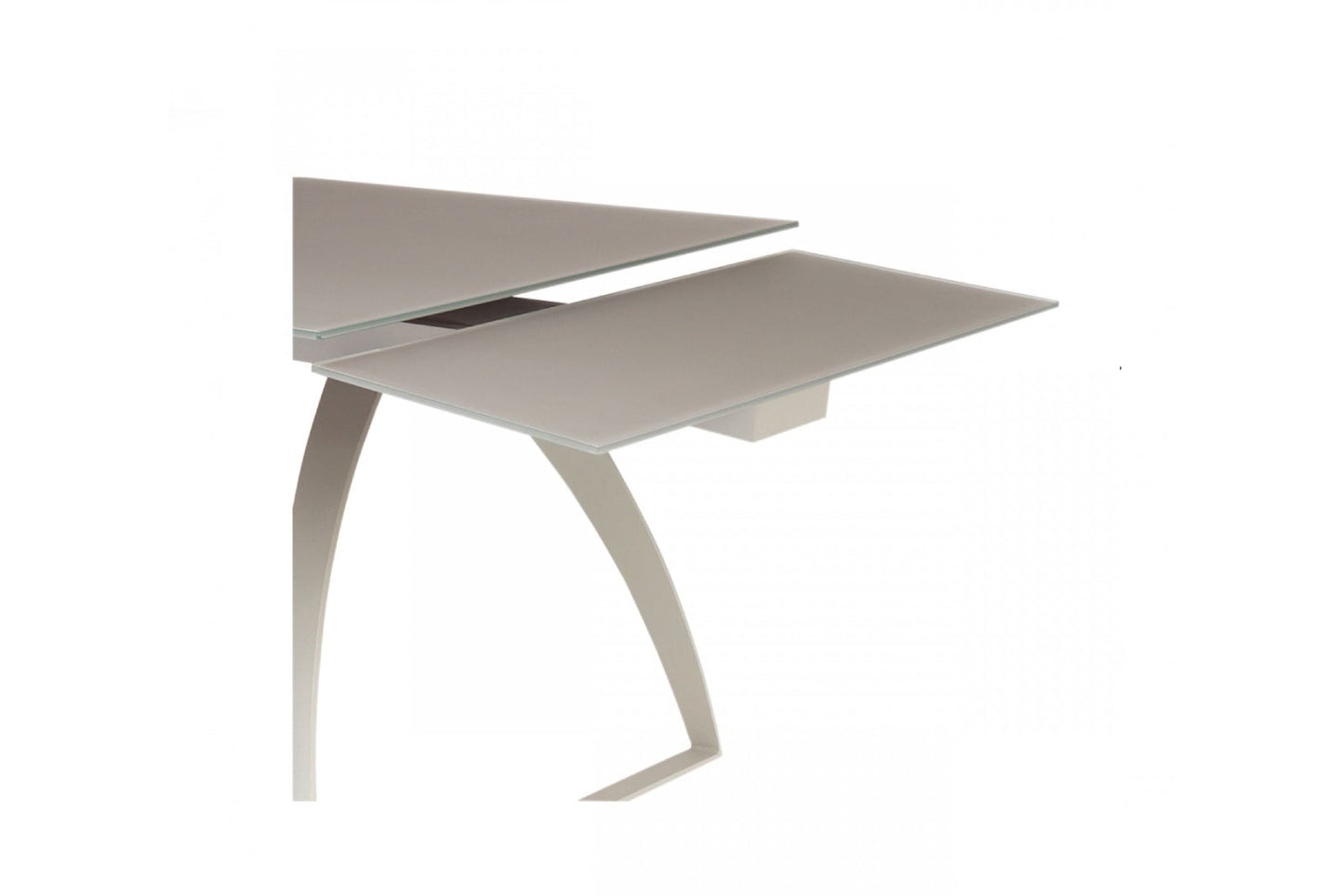 Modrest Pittson - Modern Extendable Grey Glass Dining Table