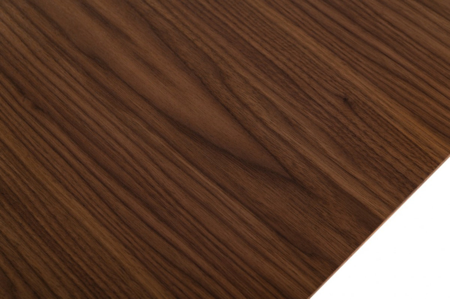 Modrest Livia - Modern Walnut & Brass Stainless Steel Dining Table