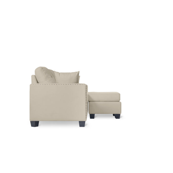 SH3218BGE-3SC REVERSIBLE SOFA CHAISE, BEIGE FABRIC