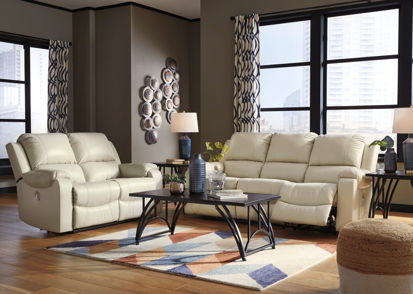 Rackingburg Power Reclining Sofa and Loveseat - PKG007985