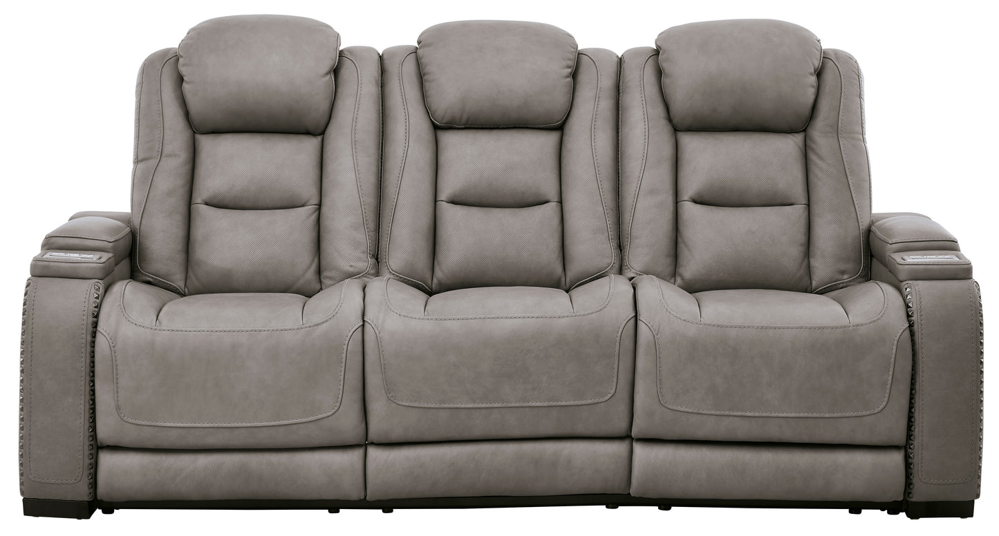 The Man-Den Power Reclining Sofa and Loveseat - PKG010459