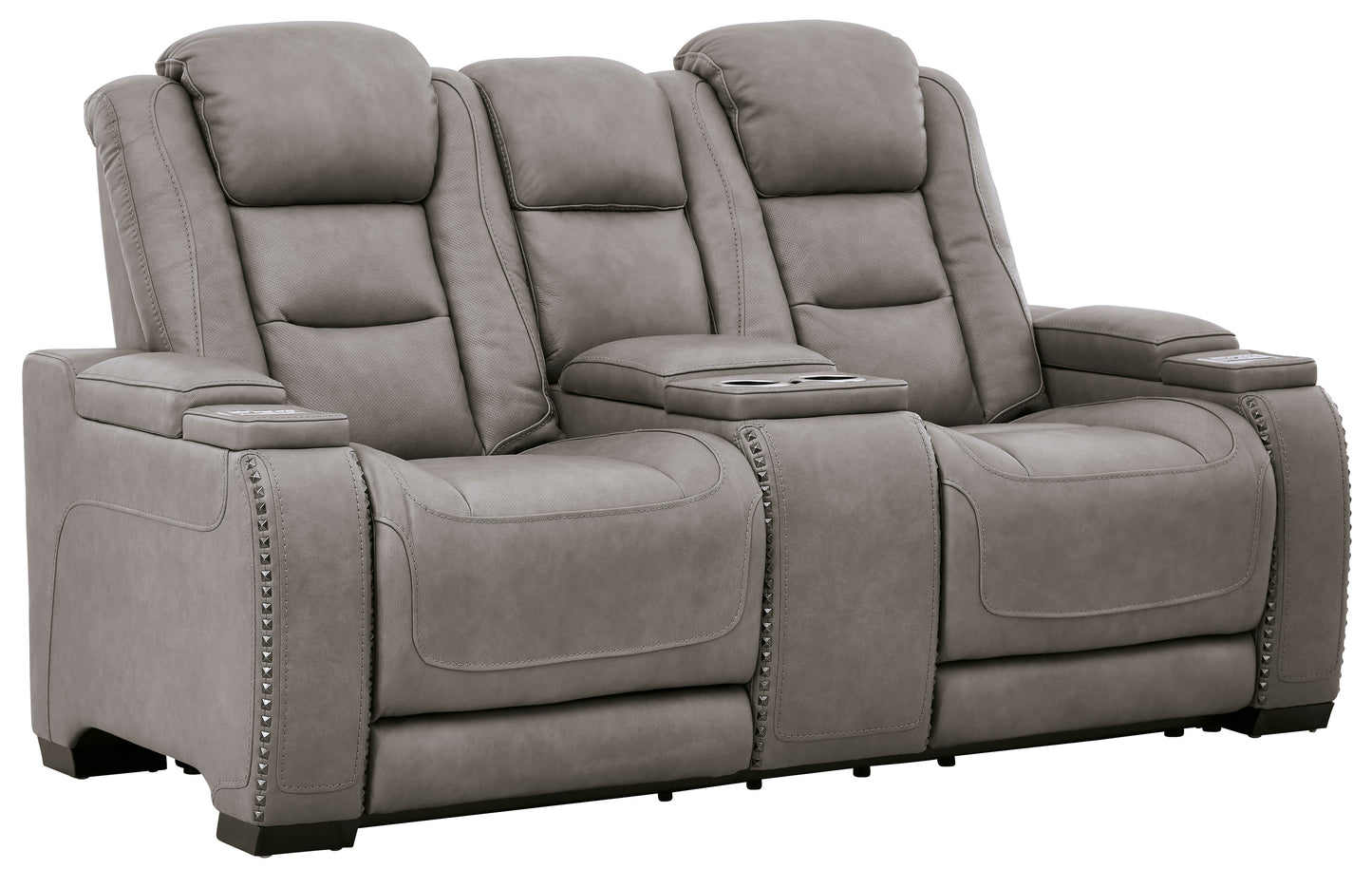 The Man-Den Power Reclining Sofa and Loveseat - PKG010459