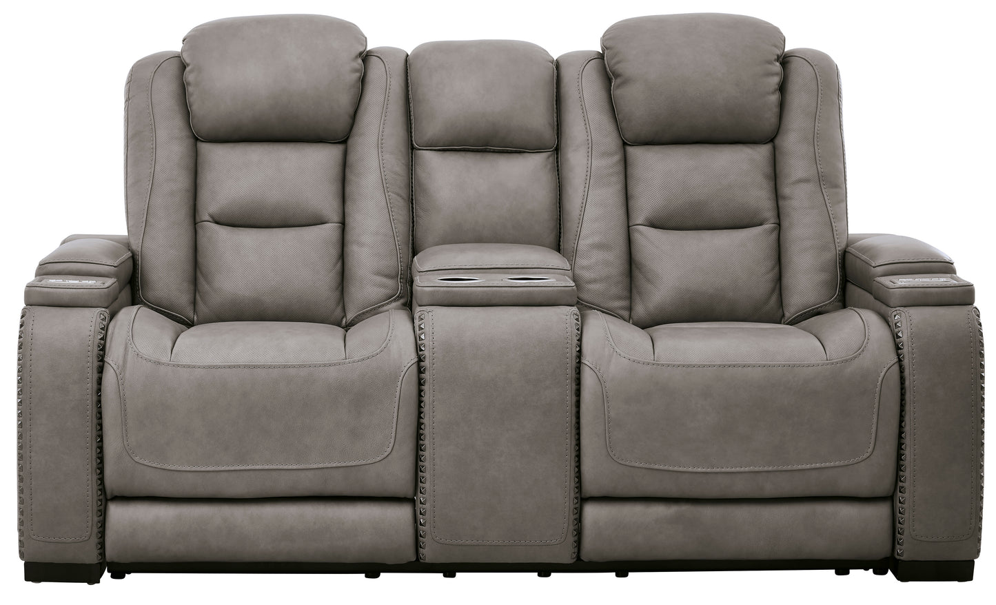 The Man-Den Power Reclining Sofa and Loveseat - PKG010459