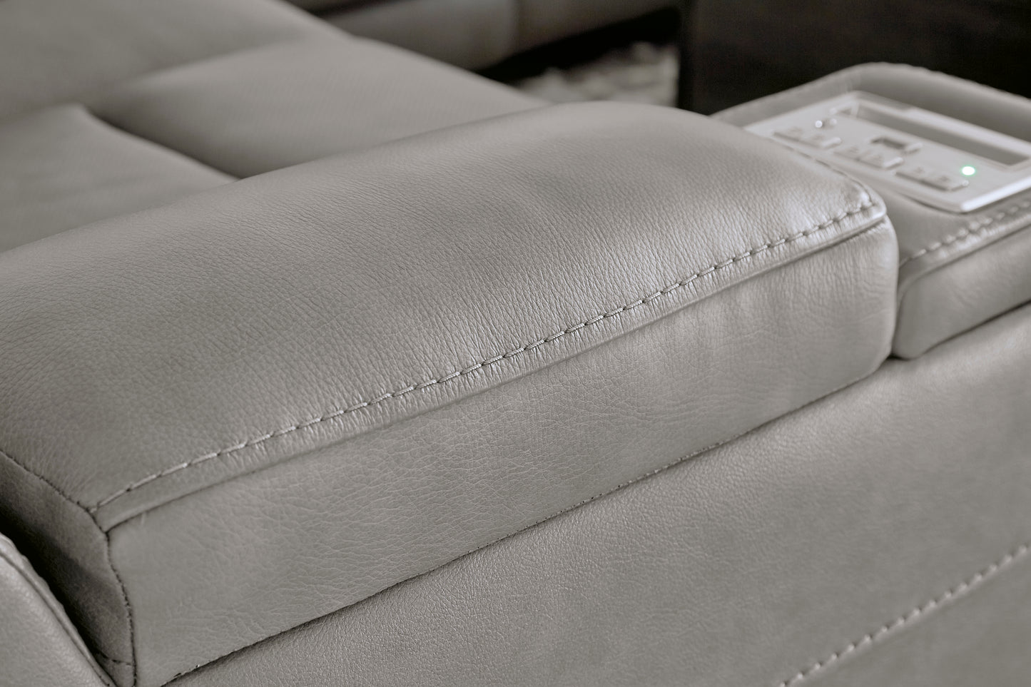 The Man-Den Power Reclining Sofa and Loveseat - PKG010459