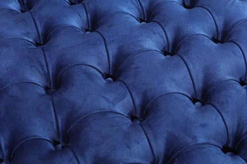 Viss Velvet Navy Queen Storage Platform Bed