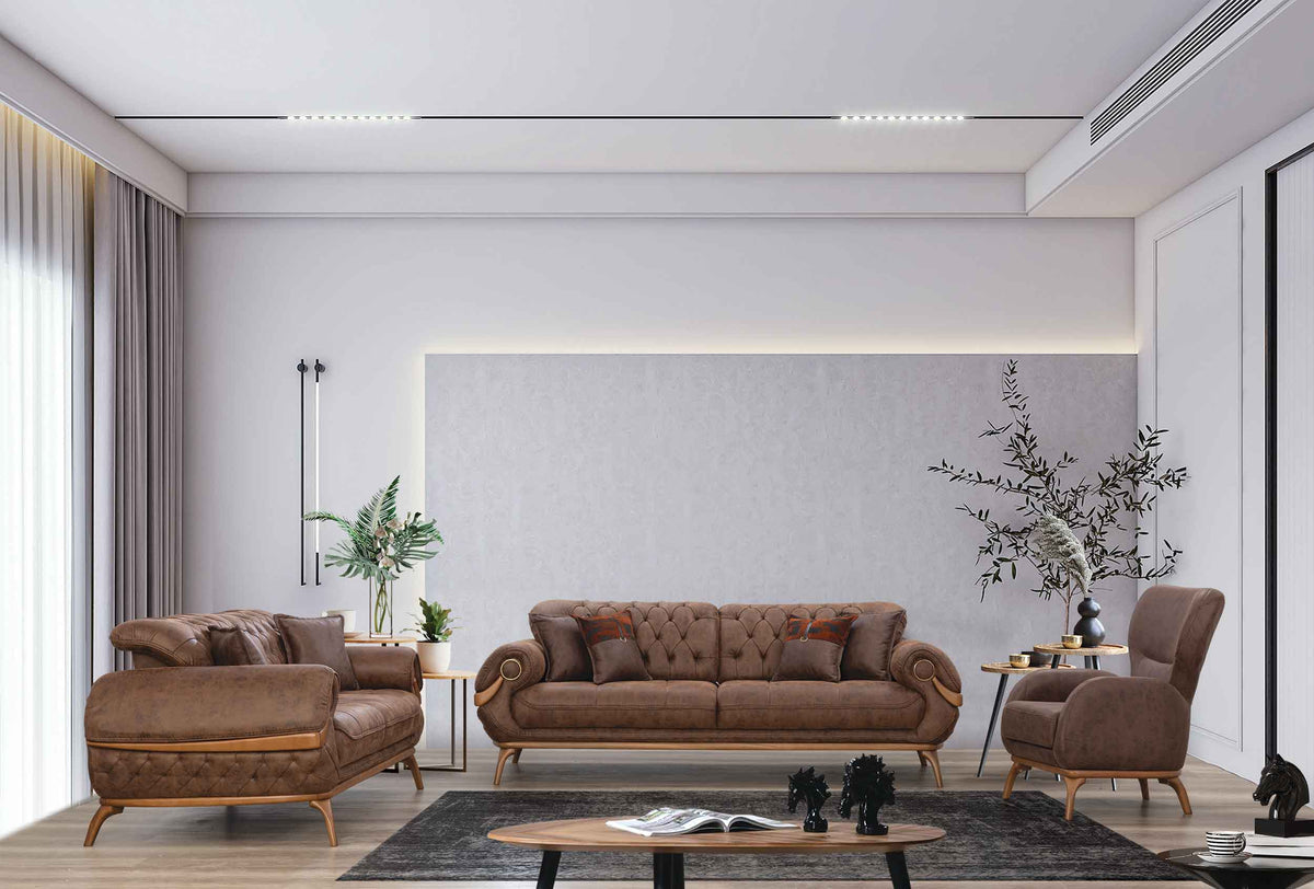 Boston Sofa & Love Dark Brown