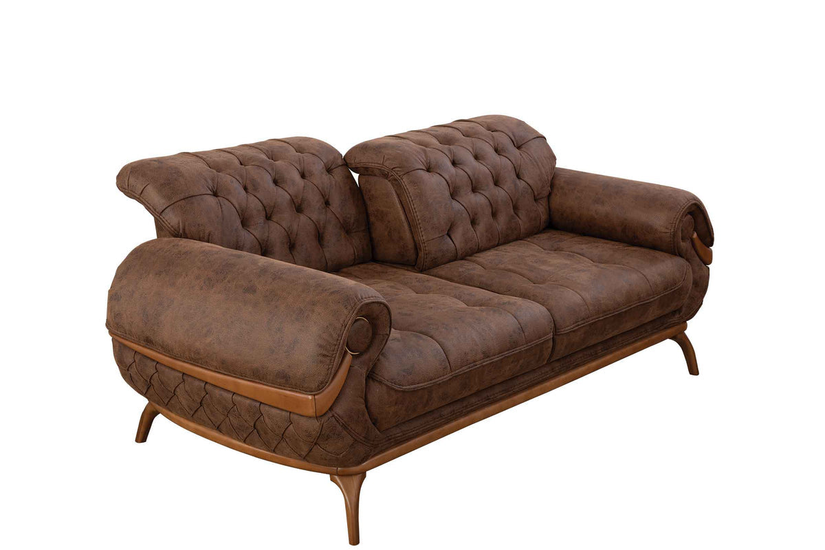 Boston Sofa & Love Dark Brown