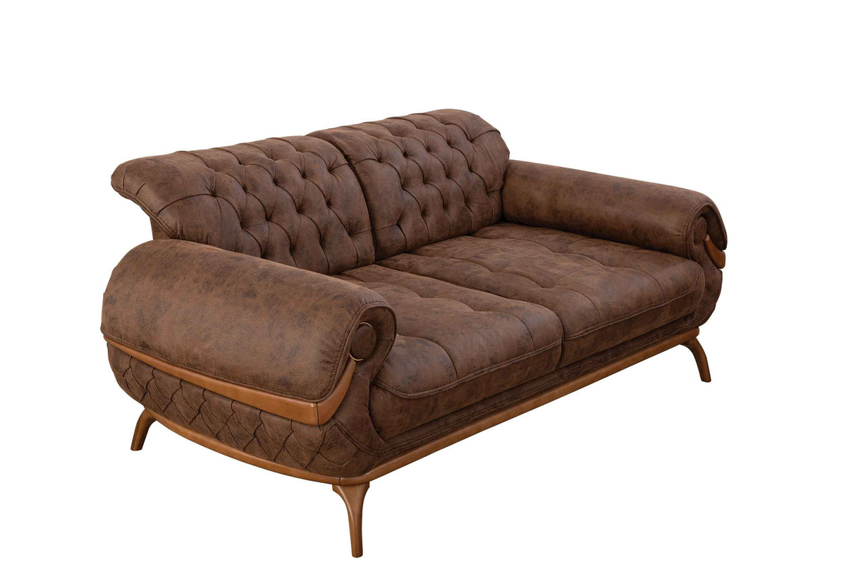 Boston Sofa & Love Dark Brown