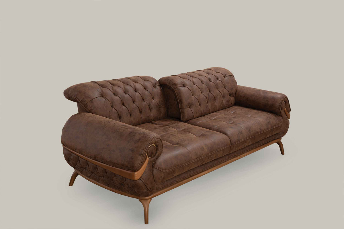 Boston Sofa & Love Dark Brown