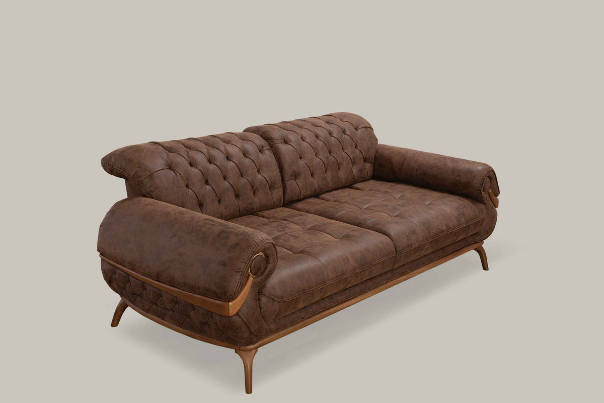 Boston Sofa & Love Dark Brown