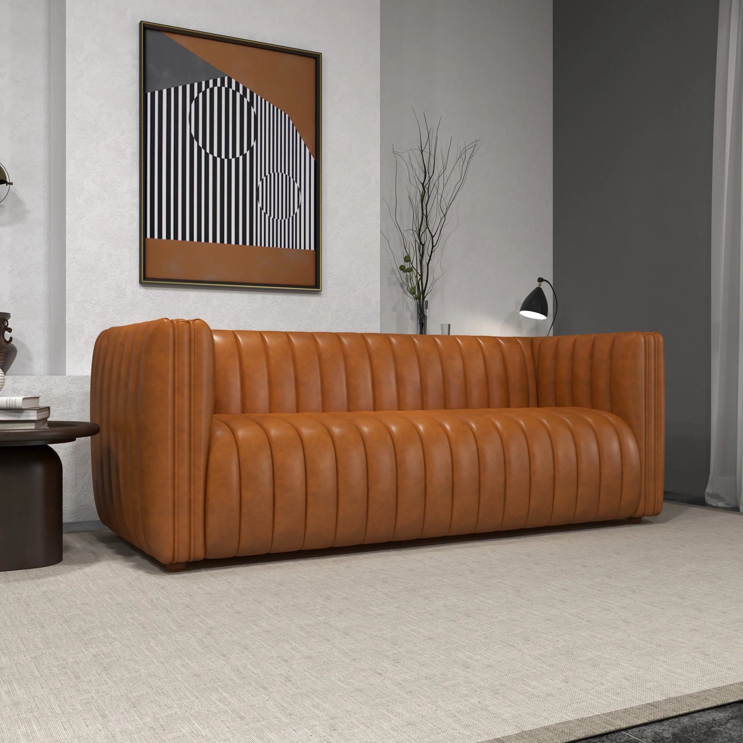Rosslyn Sofa (Cognac Leather)