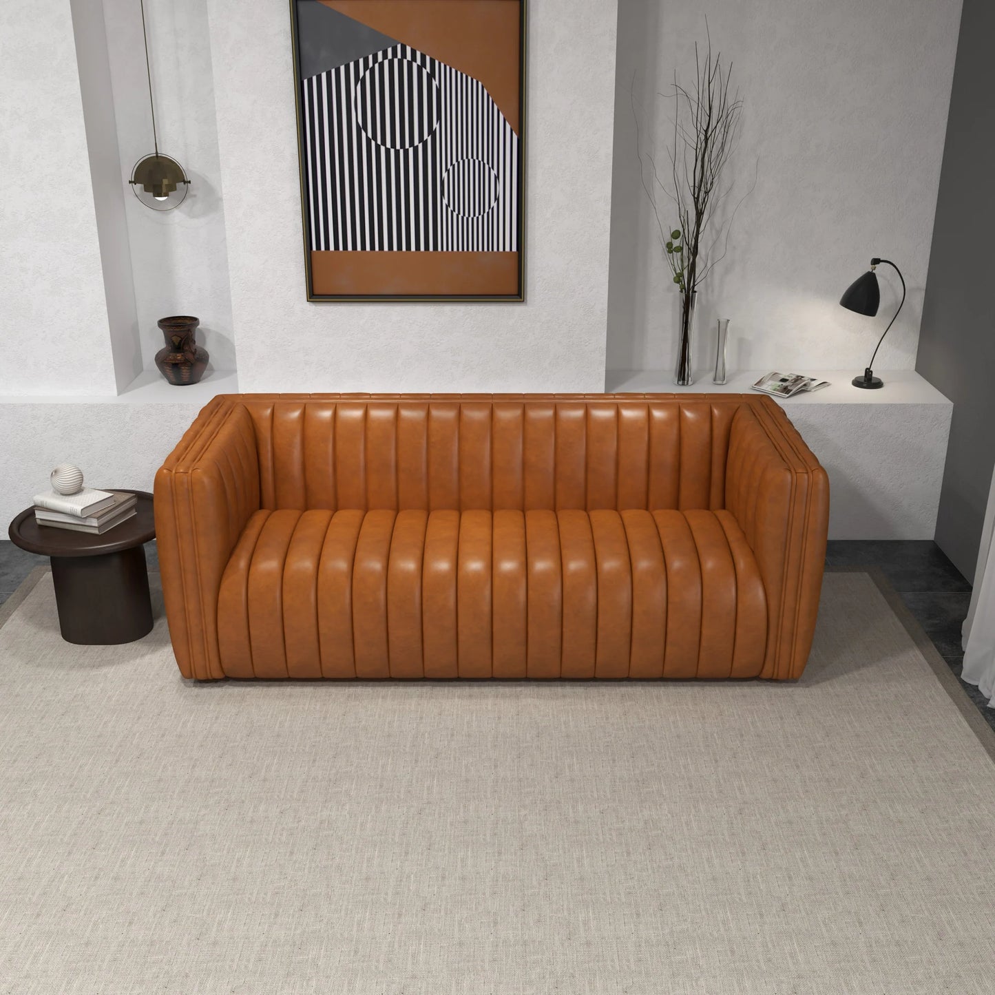 Rosslyn Sofa (Cognac Leather)