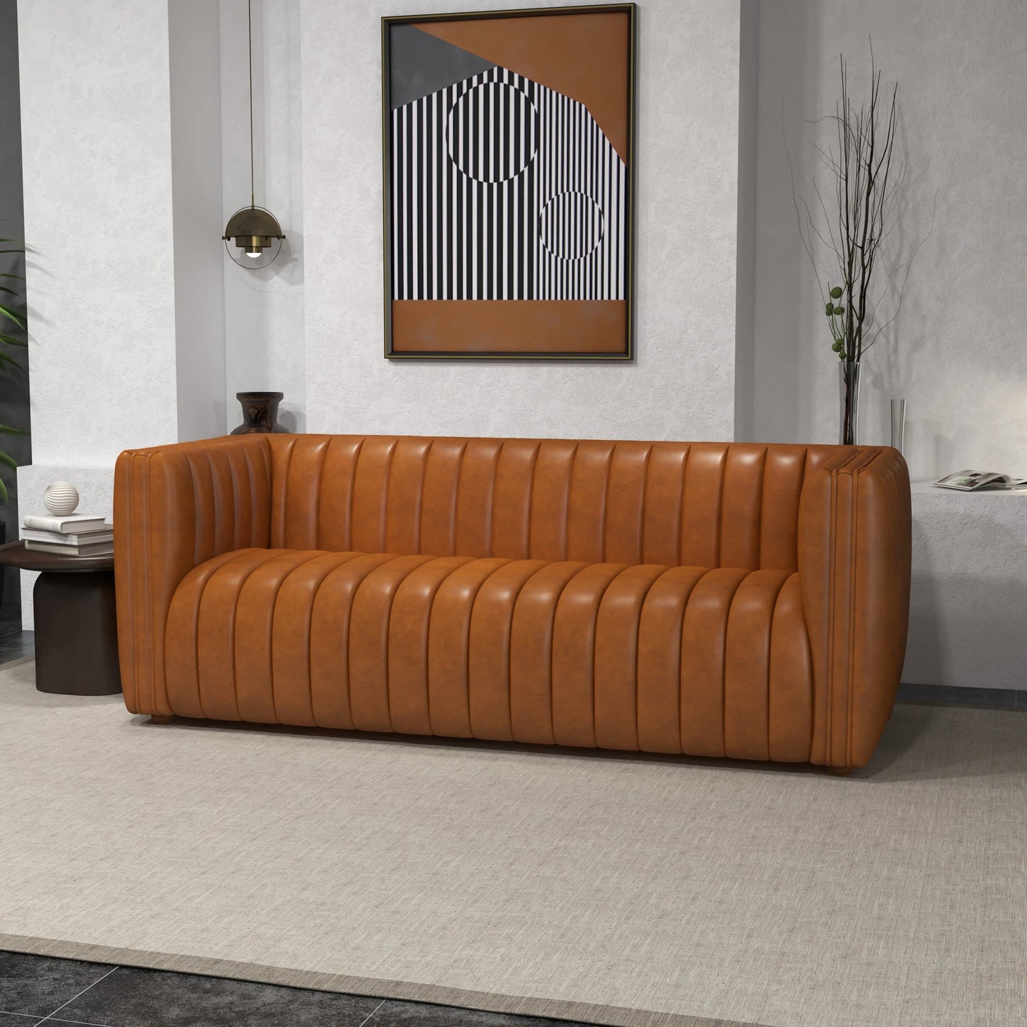 Rosslyn Sofa (Cognac Leather)