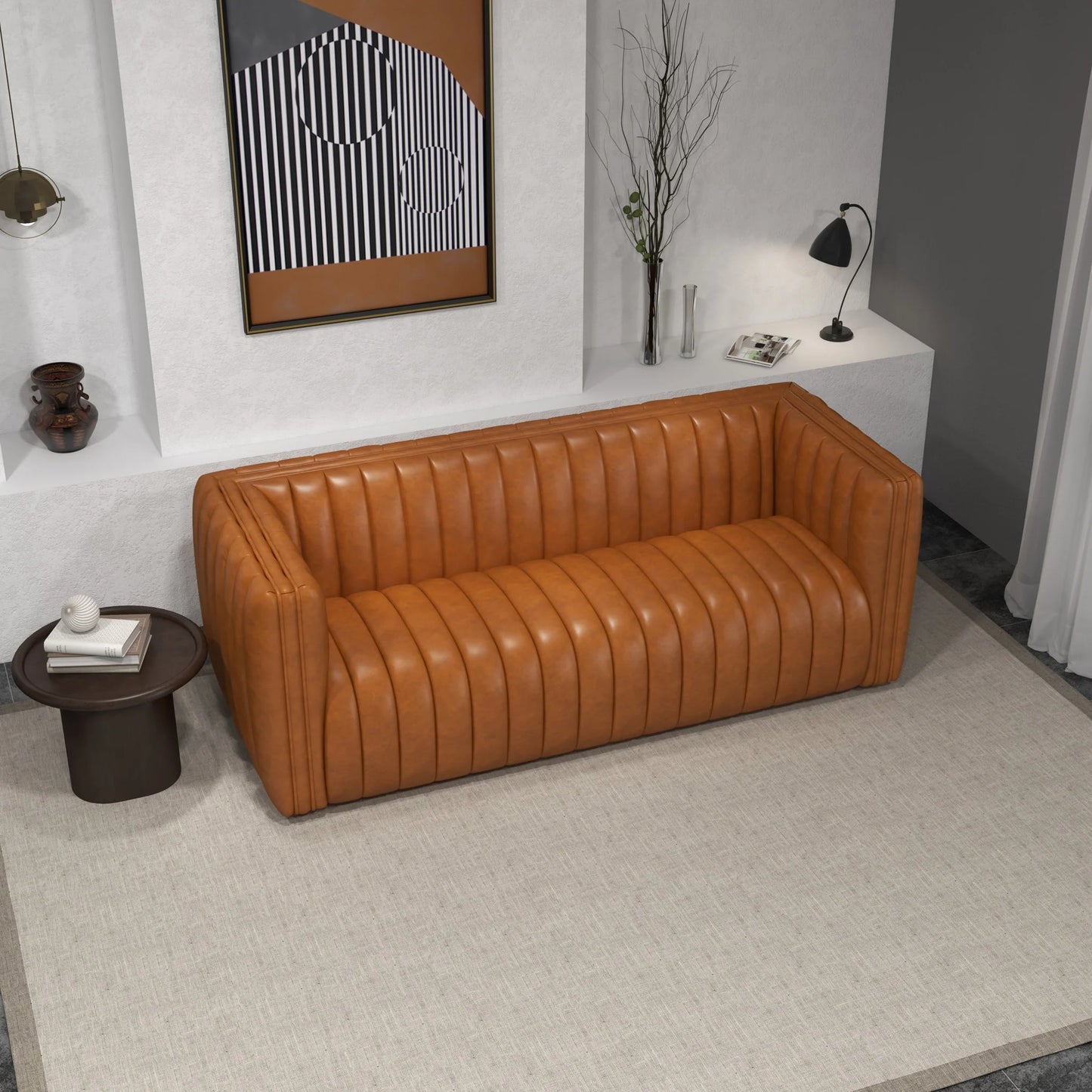 Rosslyn Sofa (Cognac Leather)