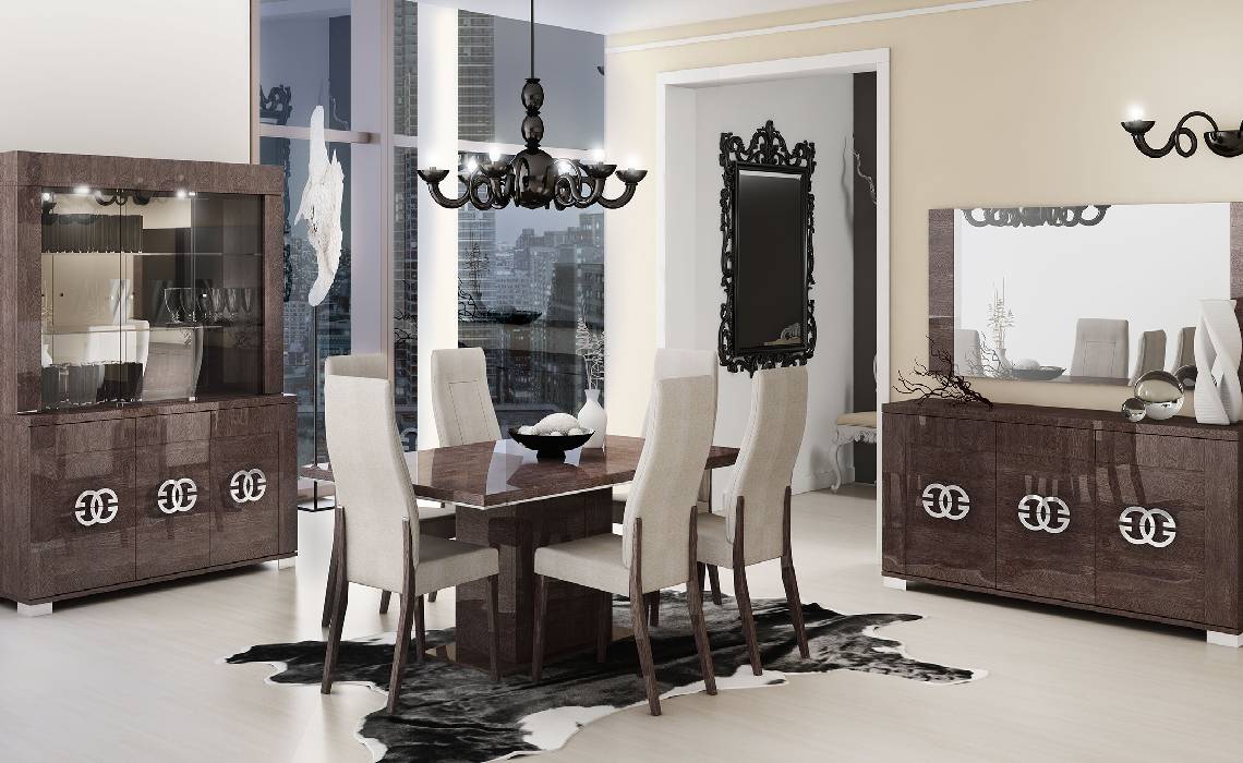 Glossy & Neat Prestige Dining Room Set, Rosen Furniture