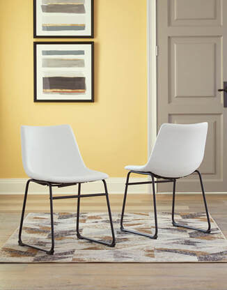 D372-07 White - 5pc Dining Set