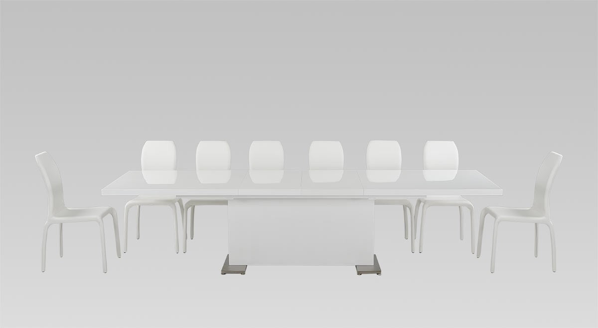 Modrest Bono "T" - Modern White Dining Set
