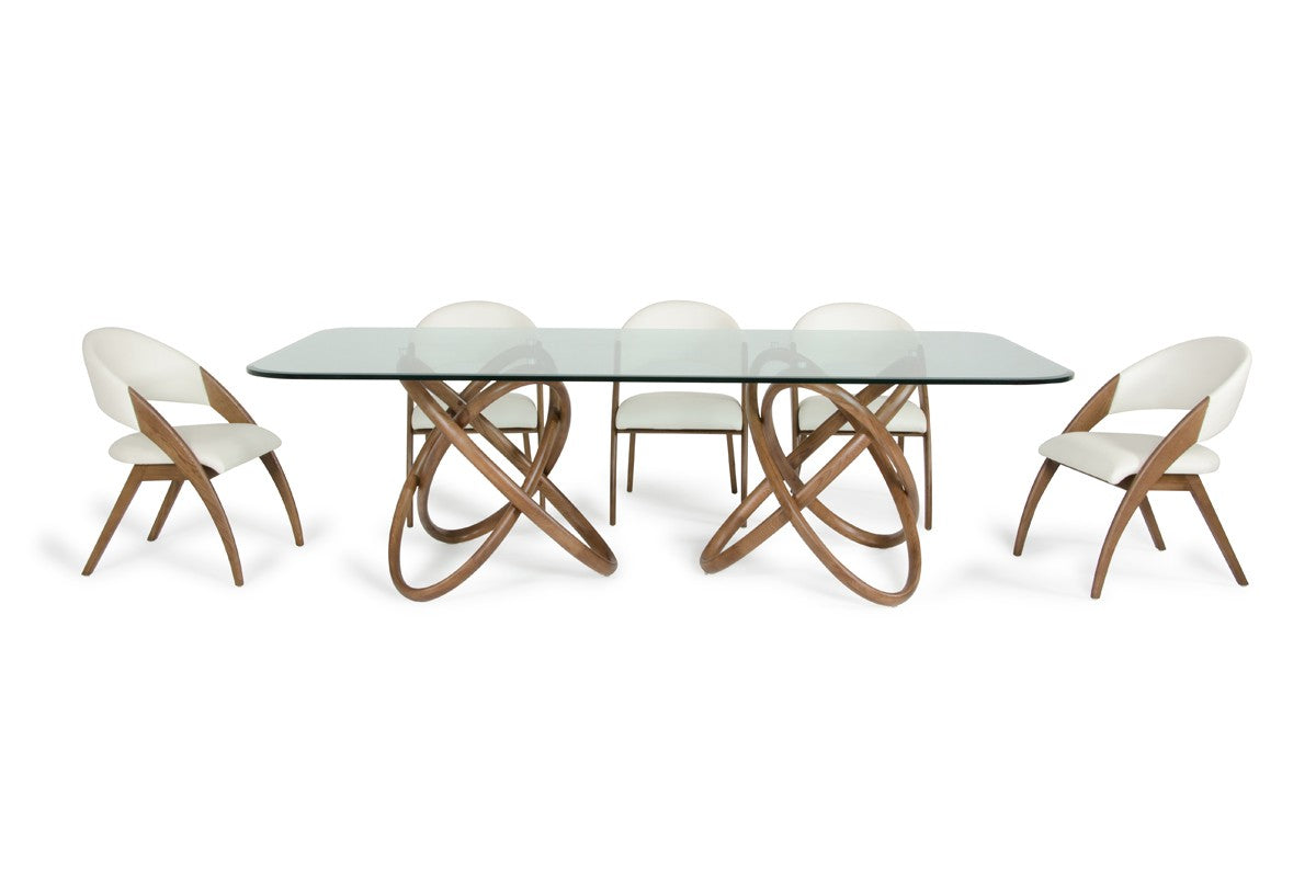 Modrest Mason & Lucas Modern Walnut Dining Set - Coming Soon