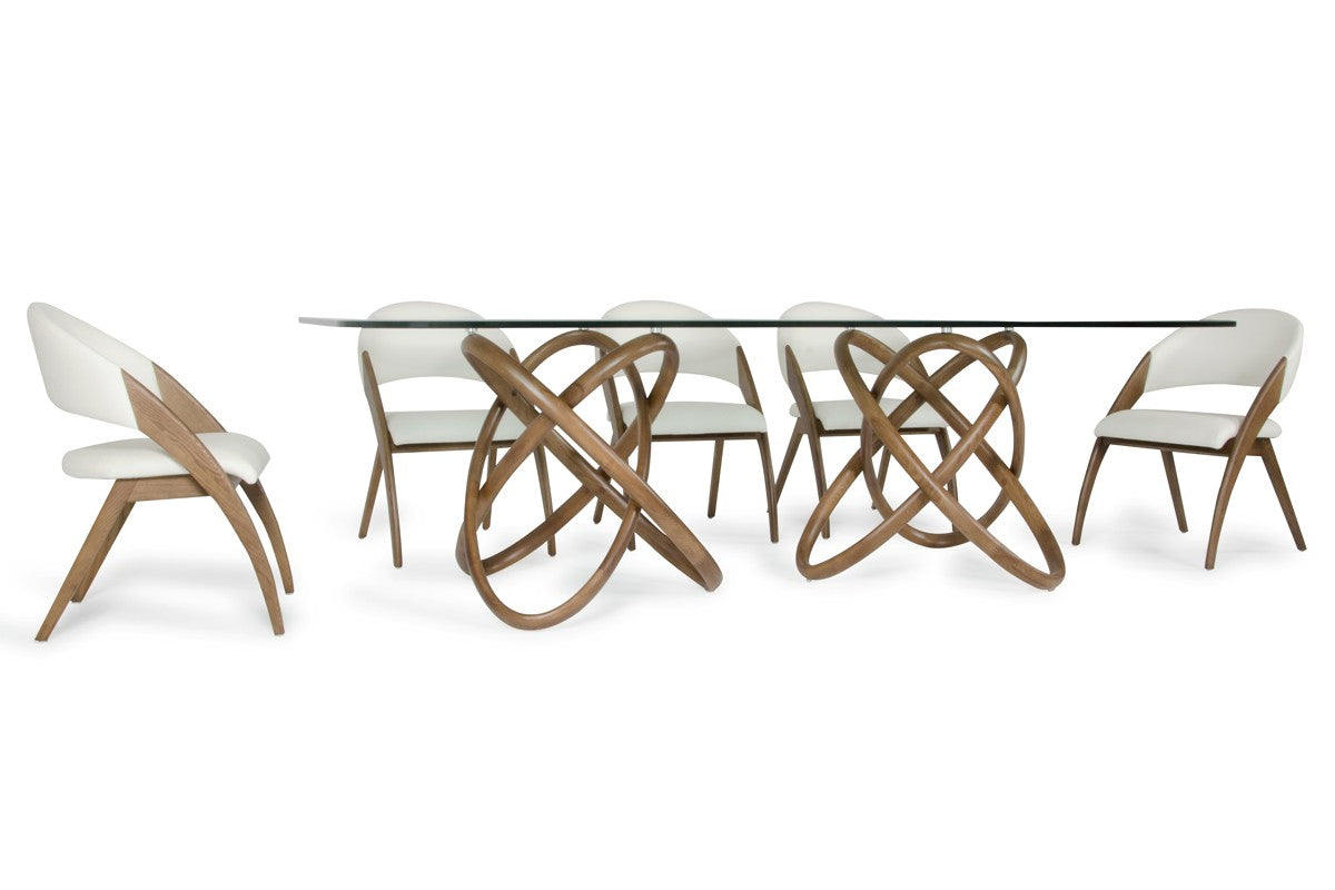 Modrest Mason & Lucas Modern Walnut Dining Set - Coming Soon