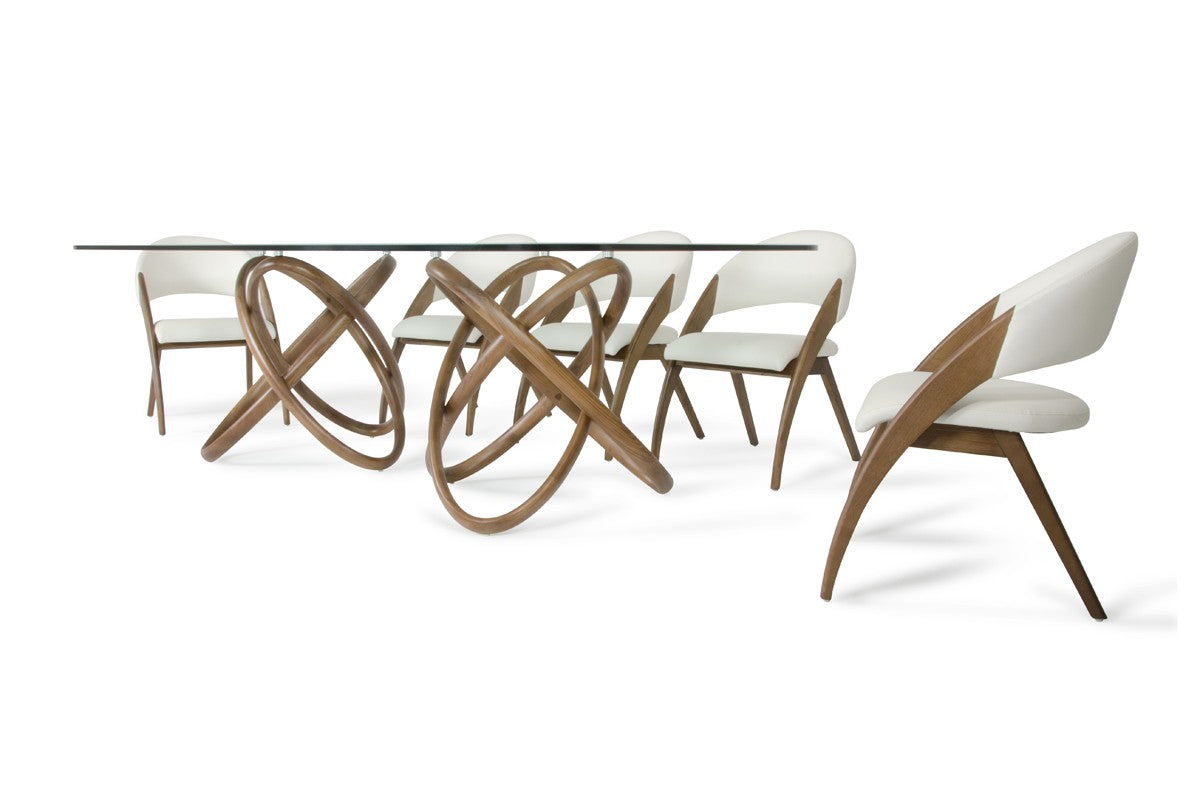 Modrest Mason & Lucas Modern Walnut Dining Set - Coming Soon
