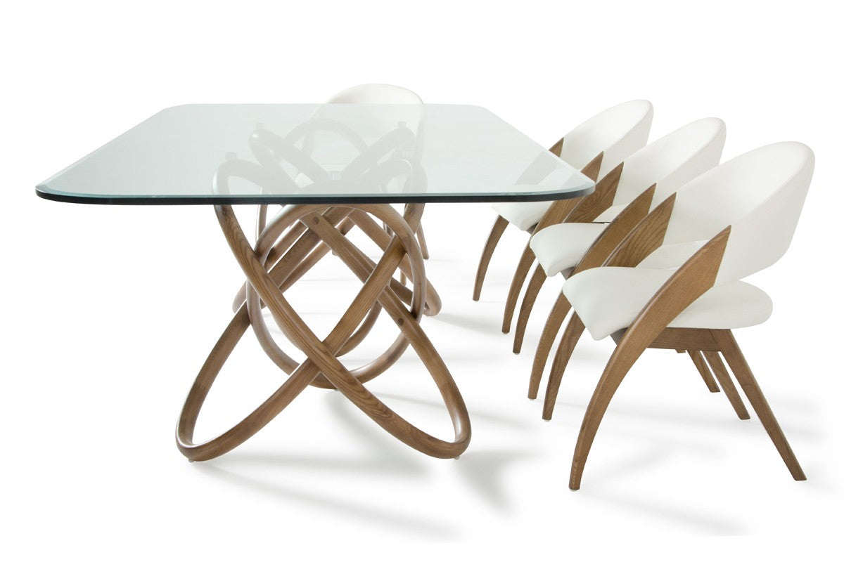 Modrest Mason & Lucas Modern Walnut Dining Set - Coming Soon