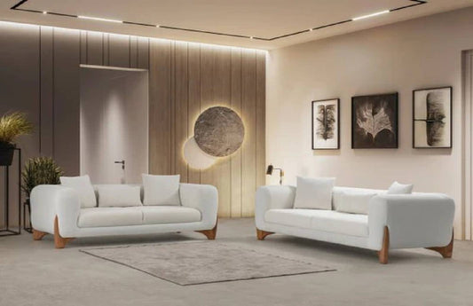 Almira Ivory Boucle Sofa & Loveseat