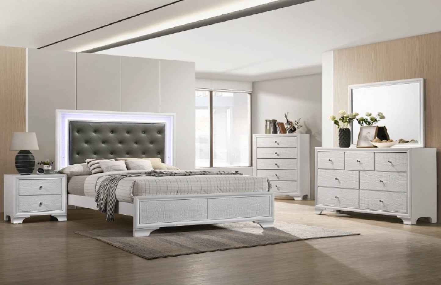 SETB4310 LYSSA BEDROOM FROST OK