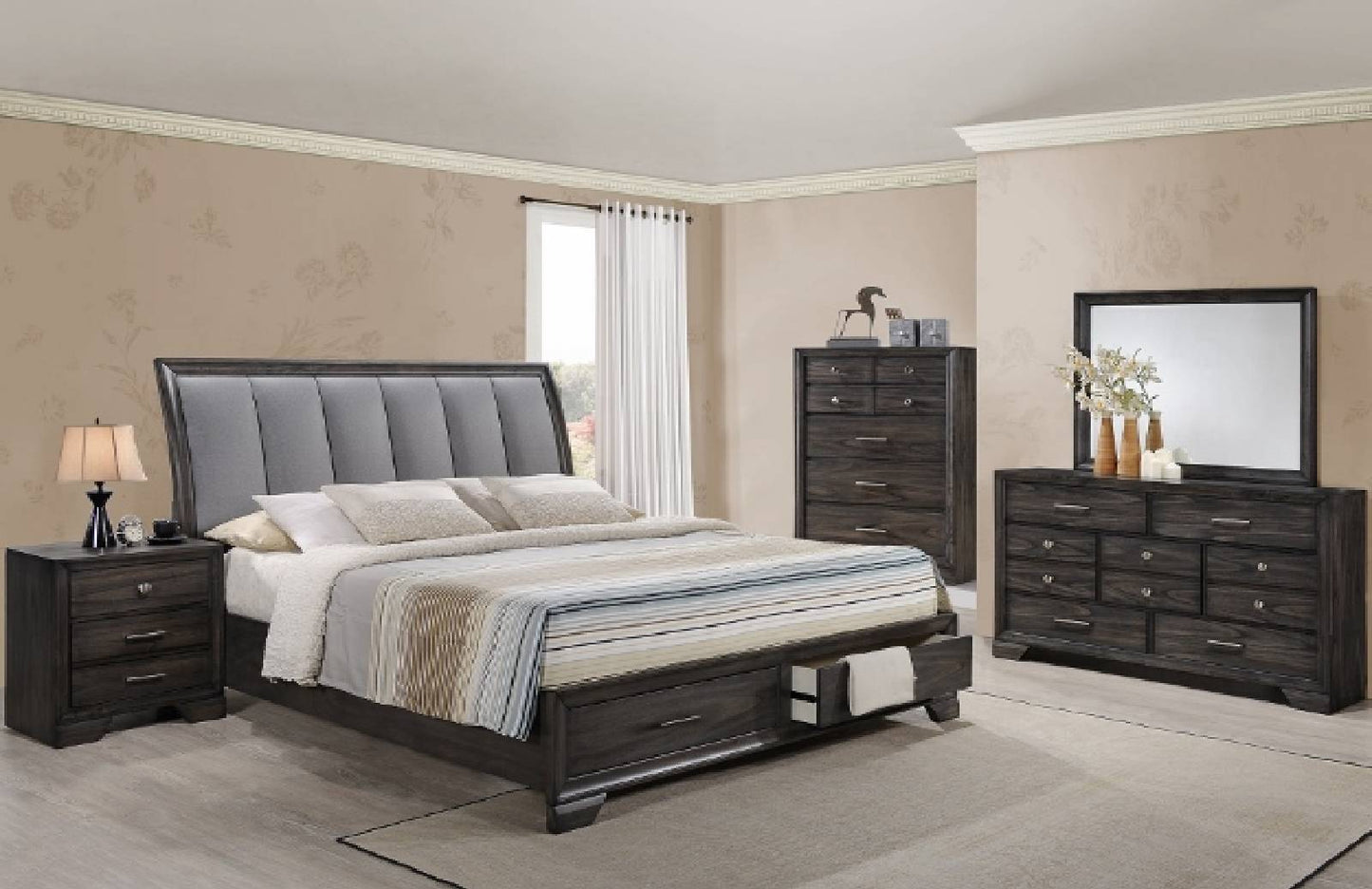 SETB6580 JAYMES BEDROOM GROUP OK