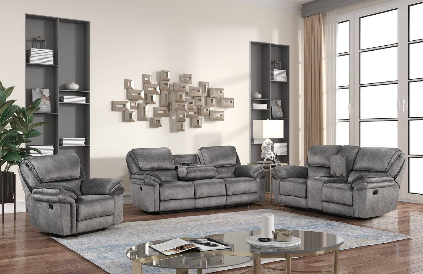 Perry Grey - 3PC Reclining Set **Coming Soon** (ETA 6/25)