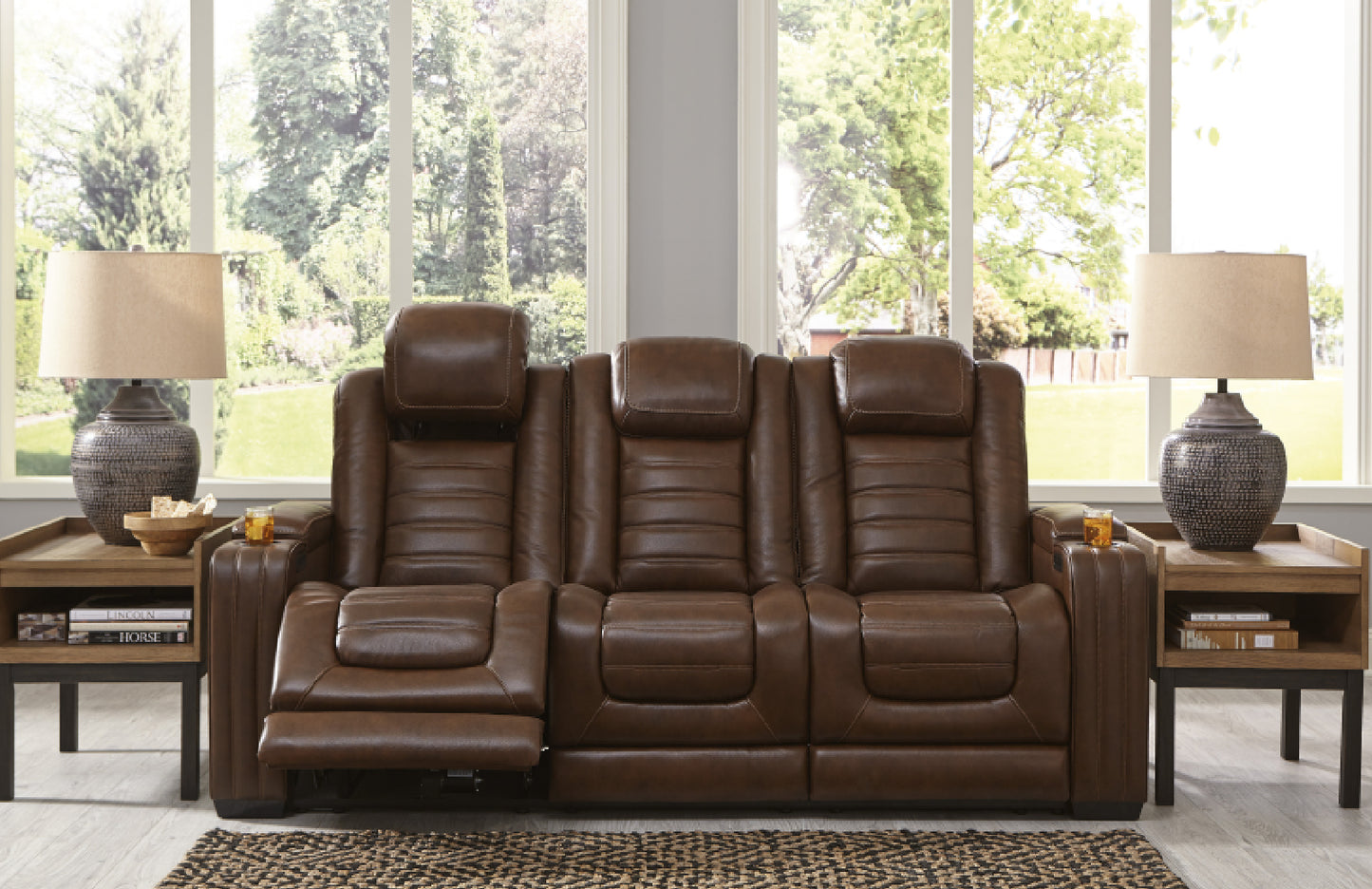 Backtrack Chocolate Power Reclining Sofa | U2800415