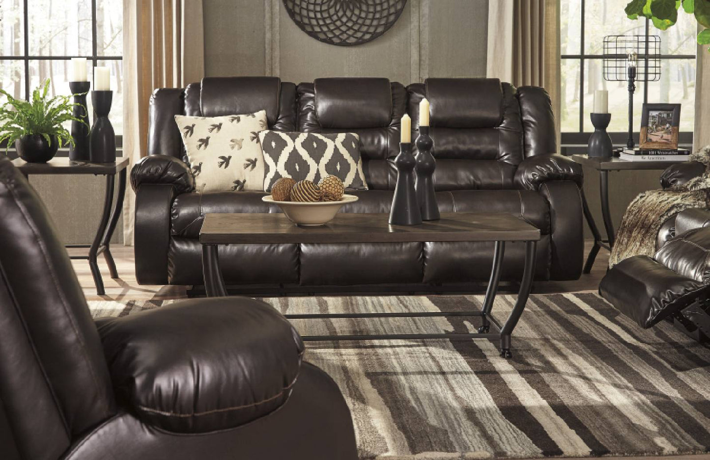 Vacherie Chocolate Reclining Sofa | 7930788