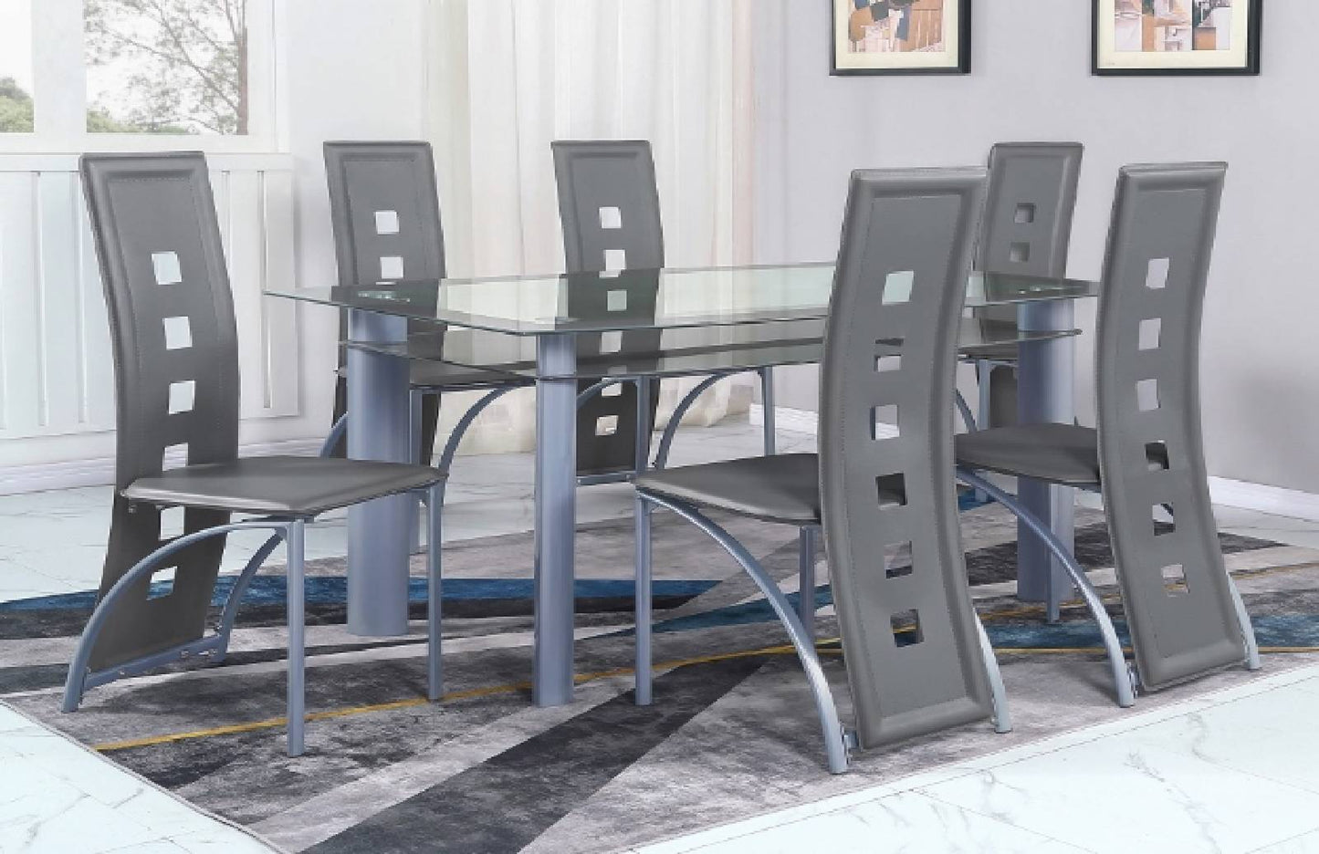 1171T-5P ECHO GREY DINING GRO